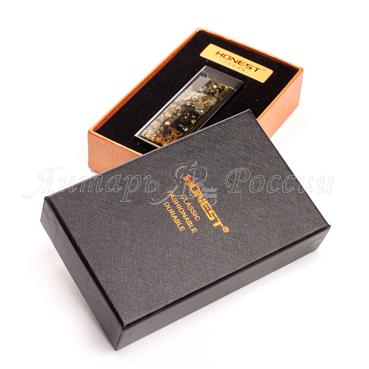 Зажигалка электронная Янтарь